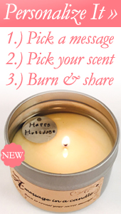 Personalized Message Candles