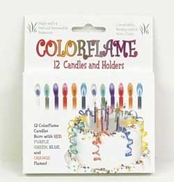 Colored Flame Birthday Candles