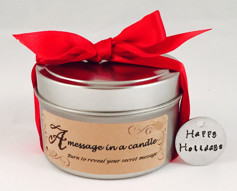 Vanilla Silk Customizable Message Candle