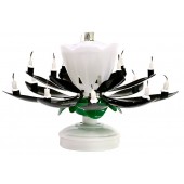 Musical Flower Black Birthday Candle