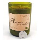 Full Bodied Cabernet Sauvignon Scent Wine Bottle Candle w/Customizable Message