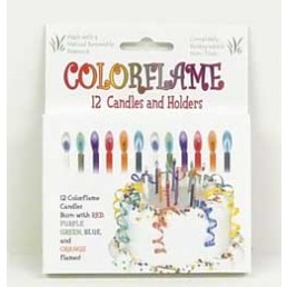 Colored Flame Birthday Candles