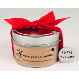 Crackling Firewood Customizable Message Candle