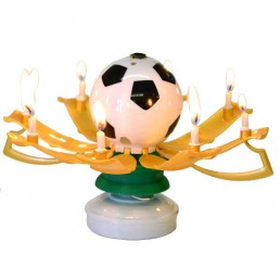 Musical Soccer Ball Birthday Candle